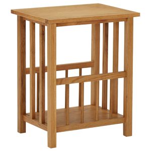 vidaXL t&ouml;m&ouml;r t&ouml;lgyfa magazinasztal 45 x 35 x 55 cm