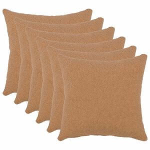 vidaXL P&aacute;rna huzat 6 pcs HEERLEN B&eacute;zs 30 x 30 cm Boucl&eacute;