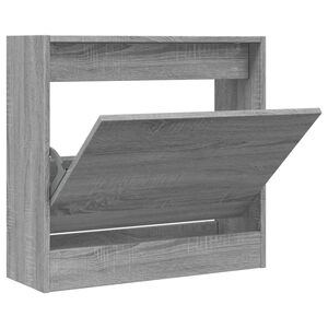 vidaXL sz&uuml;rke sonoma sz&iacute;nű szerelt fa cipőszekr&eacute;ny 60 x 21 x 57 cm
