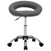 vidaXL szürke műbőr forgó étkezőszék