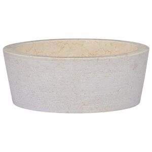 vidaXL kr&eacute;msz&iacute;nű m&aacute;rv&aacute;ny mosd&oacute;kagyl&oacute; &Oslash;40 x 15 cm