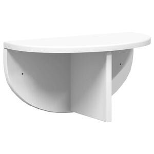 vidaXL Falpolc Falra szerelhető Feh&eacute;r 38 x 19 x 19 cm Szerelt Fa