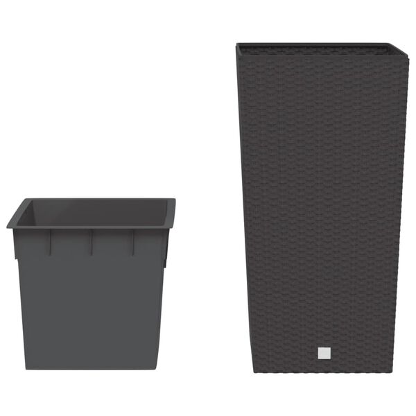 vidaXL barna polipropil&eacute;n rattan &uuml;ltetv&eacute;ny kivehető belsővel