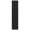 vidaXL Szobaelv&aacute;laszt&oacute; k&ouml;nyvespolc Fekete t&ouml;lgy 131,5 x 29 x 131,5 cm