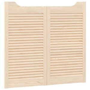 vidaXL Lengő Ajt&oacute;k 2 db 90 x 50 cm T&ouml;m&ouml;r Fenyőfa Term&eacute;szetes
