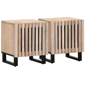 vidaXL 2 db feh&eacute;r&iacute;tett t&ouml;m&ouml;r mang&oacute;fa &eacute;jjeliszekr&eacute;ny 40 x 34 x 46 cm