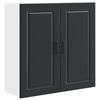 vidaXL Fali Szekr&eacute;ny PORTO Fekete 80 x 31 x 80 cm Faanyag
