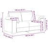 vidaXL vil&aacute;gossz&uuml;rke b&aacute;rsony loveseat kanap&eacute; 160x77x82 cm