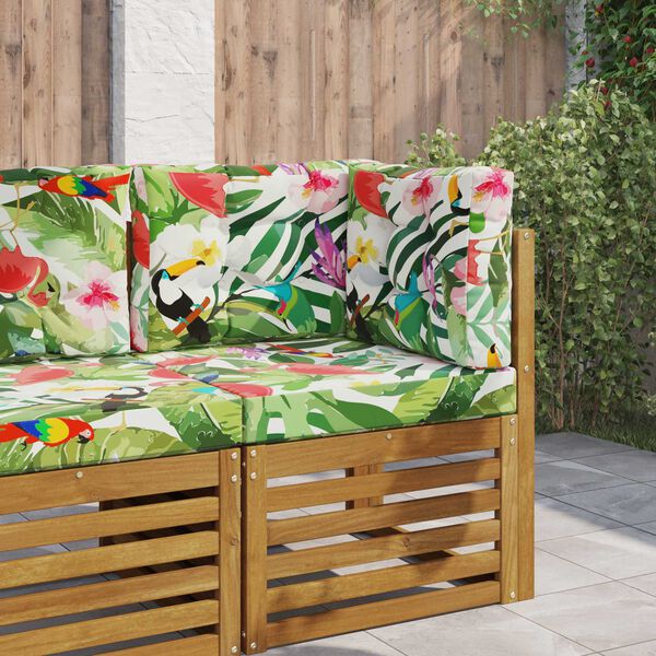 vidaXL K&uuml;lt&eacute;ri kanap&eacute; p&aacute;rna 3 pcs sz&iacute;nes Poli&eacute;szter