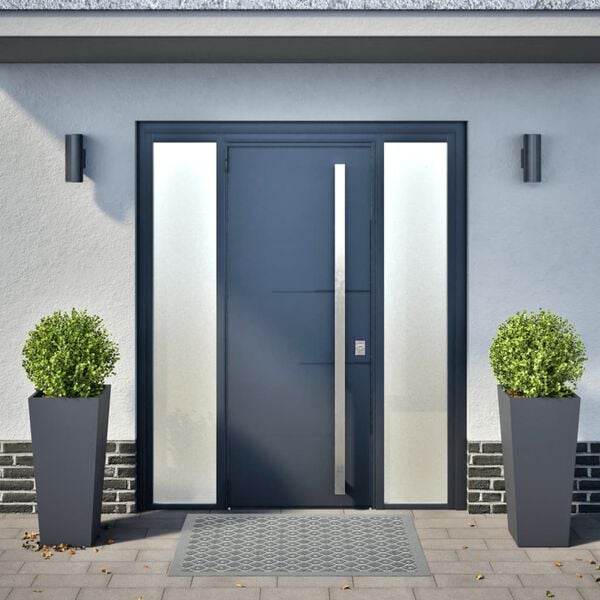 vidaXL 2 db antracit sz&uuml;rke ac&eacute;l kerti n&ouml;v&eacute;nytart&oacute; 35 x 35 x 75 cm