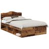vidaXL &Aacute;gykeret fejt&aacute;ml&aacute;val &Ouml;reg fa 135 x 190 cm T&ouml;m&ouml;r fenyőfa