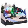 vidaXL Mini kar&aacute;csonyi falu 16 x 11,5 x 13 cm Műanyag Soksz&iacute;nű