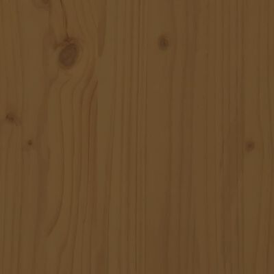 vidaXL mézbarna tömör fenyőfa ágy időseknek 100 x 200 cm