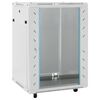 vidaXL 15U h&aacute;l&oacute;zati szekr&eacute;ny 19" forg&oacute; l&aacute;bakkal IP20 60x45x86 cm