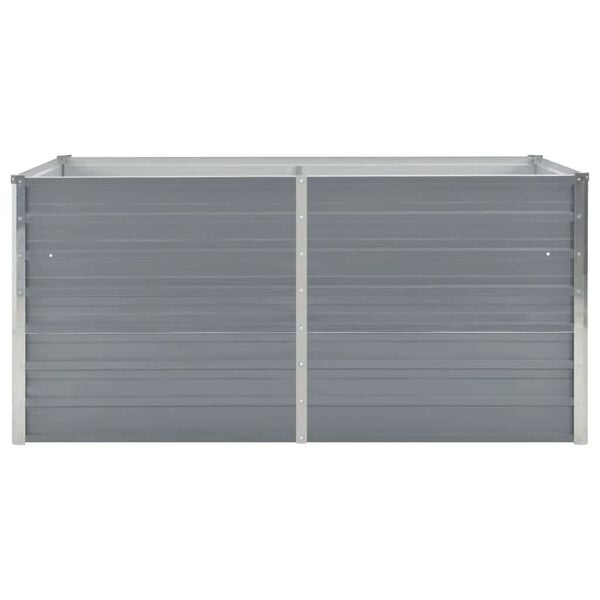 vidaXL sz&uuml;rke horganyzott ac&eacute;l kerti magas&aacute;gy&aacute;s 160 x 80 x 45 cm