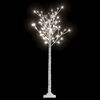 vidaXL 156 LED-es bel-/k&uuml;lt&eacute;ri hideg feh&eacute;r fűzfa kar&aacute;csonyfa 1,5 m