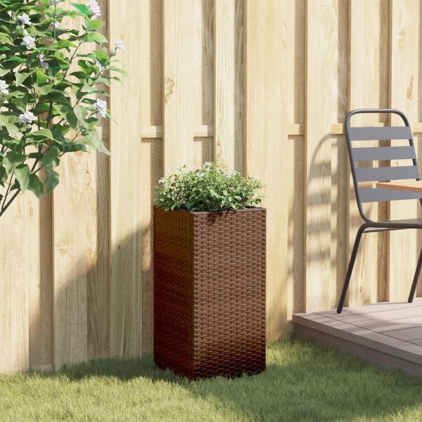 vidaXL barna polyrattan kerti &uuml;ltetől&aacute;da 30x30x60 cm