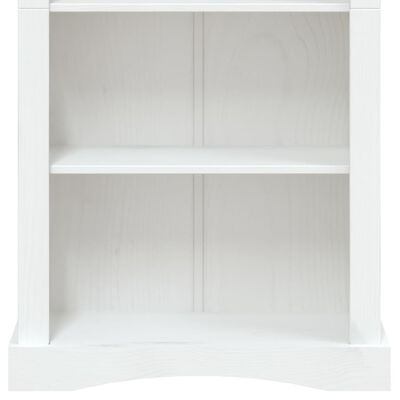 vidaXL 4 szintes fehér Corona mexikói fenyő könyvespolc 81x29x150 cm
