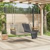 vidaXL szürke polyrattan hintapad 109 x 62 x 40 cm