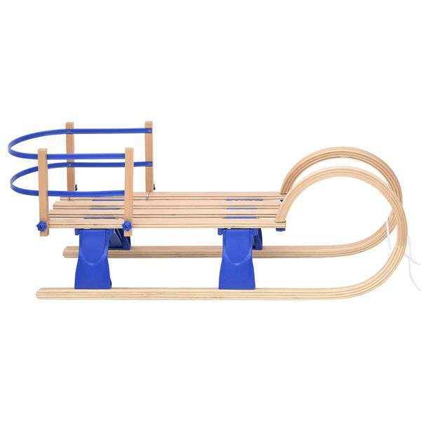 vidaXL összecsukható furnérlemez szánkó háttámlával 110 cm