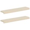 vidaXL Ablakp&aacute;rk&aacute;nyok 2 db Feh&eacute;r 80 x 20 x 2 cm T&ouml;m&ouml;r T&ouml;lgyfa