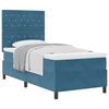 vidaXL Boxrug&oacute;s &aacute;gy matracmal S&ouml;t&eacute;t k&eacute;k 90 x 190 cm B&aacute;rsony