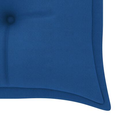 vidaXL tömör tíkfa Batavia pad kék párnával 150 cm