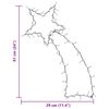 vidaXL meleg fehér karácsonyi fények Shooting Star sziluett 80 LED