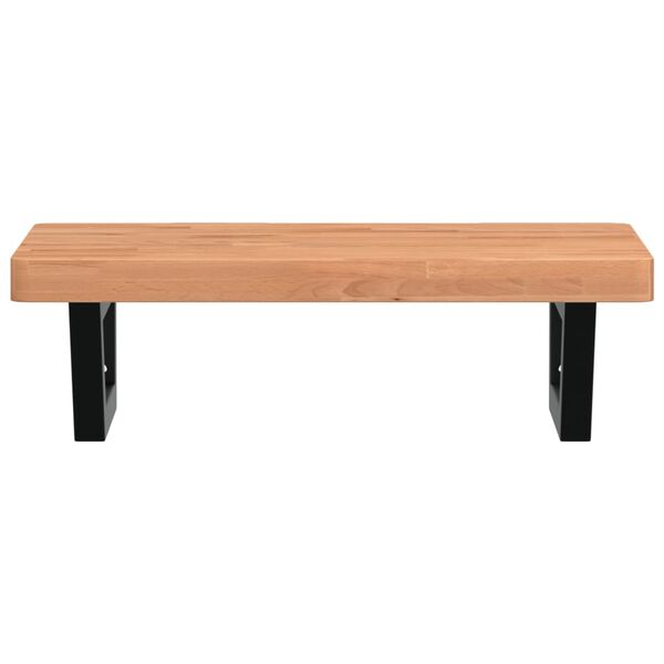 vidaXL ac&eacute;l &eacute;s t&ouml;m&ouml;r b&uuml;kkfa falra szerelhető mosd&oacute;polc