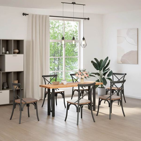 vidaXL 2 db fekete ac&eacute;l konzolasztal l&aacute;b 28 x (72-73) cm