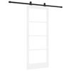 vidaXL Cs&uacute;sz&oacute; ajt&oacute; ORKDAL 83 x 202 cm T&ouml;m&ouml;r fenyőfa &eacute;s &uuml;veg