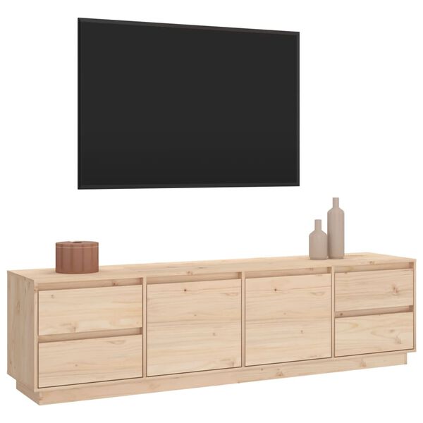 vidaXL tömör fenyőfa TV-szekrény 176x37x47,5 cm
