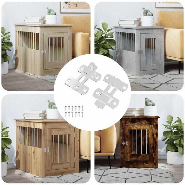 vidaXL Ajt&oacute;z&aacute;r 2 pcs Ez&uuml;st 70 x 8 mm Ac&eacute;l