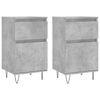 vidaXL 2 db betonsz&uuml;rke szerelt fa t&aacute;lal&oacute;szekr&eacute;ny 40 x 35 x 70 cm