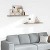 vidaXL 2 db k&eacute;k MDF lebegő fali polc 90 x 23,5 x 3,8 cm
