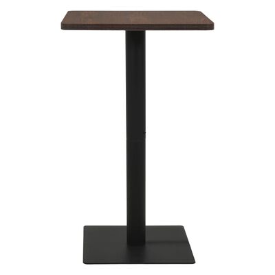 vidaXL sötétbarna bisztróasztal 70 x 70 x 107 cm