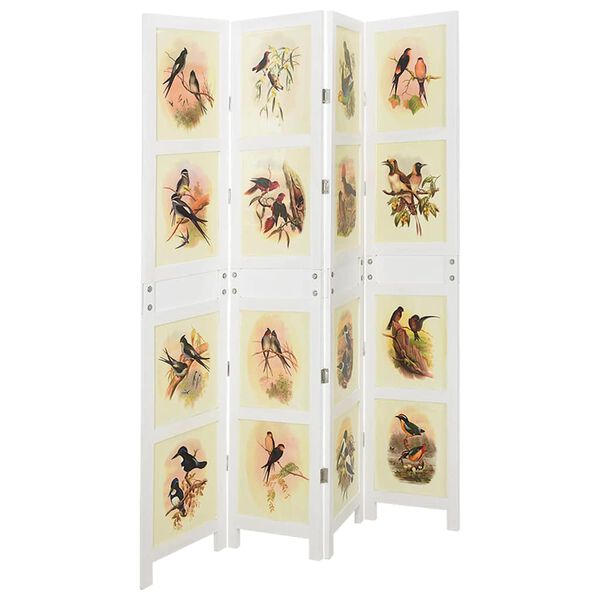 vidaXL Romdivider panel Feh&eacute;r 212 x 165 cm MDF