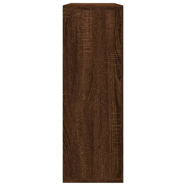vidaXL barna tölgyszínű szerelt fa fali polc 104 x 20 x 58,5 cm