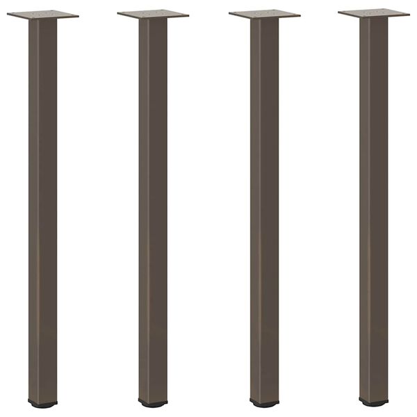 vidaXL 4 db nat&uacute;r ac&eacute;l konzolasztal l&aacute;b 72-74 cm ac&eacute;l