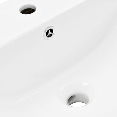 vidaXL falra szerelhető fehér kerámia mosdókagyló 560 x 480 x 420 mm