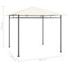 vidaXL krémszínű pavilon 3 x 3 x 2,7 m 180 g/m²