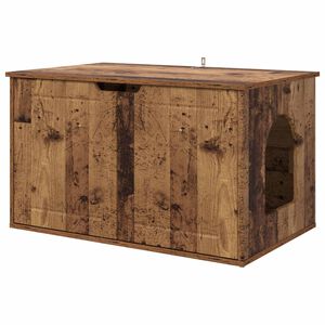 vidaXL Macska H&aacute;z &Ouml;reg fa 85 x 55 x 50,5 cm Szerelt Fa