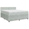 vidaXL Boxspring &aacute;gy matraccal Vil&aacute;gossz&uuml;rke 140 x 190 cm B&aacute;rsony