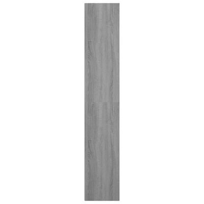 vidaXL szürke sonoma színű szerelt fa könyvszekrény 36x30x171 cm
