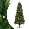 vidaXL Kar&aacute;csonyfa 300 LED-del &aacute;llv&aacute;nnyal Z&ouml;ld 240 cm PE