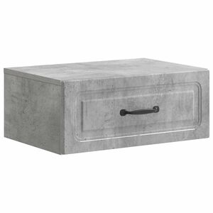 vidaXL Fali &eacute;jjeli szekr&eacute;ny Betonsz&uuml;rke 49 x 34,5 x 20 cm Szerelt Fa