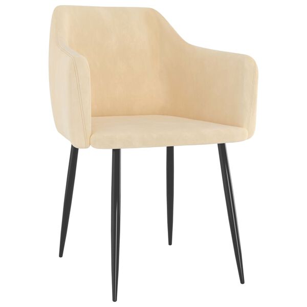 vidaXL 2 db kr&eacute;msz&iacute;nű b&aacute;rsony &eacute;tkezősz&eacute;k