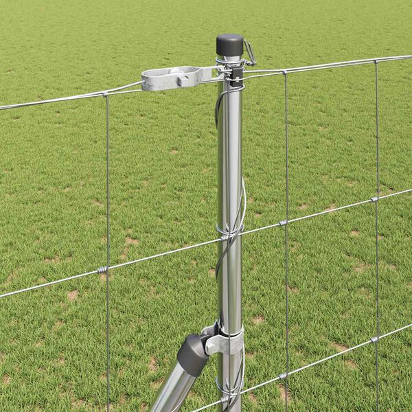 vidaXL Ker&iacute;t&eacute;soszlop Galvaniz&aacute;lt 25 x 1,5 m Ac&eacute;l