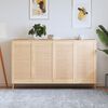 vidaXL 4 db t&ouml;m&ouml;r fenyőfa lamell&aacute;s szekr&eacute;nyajt&oacute; 99,3 x 49,4 cm