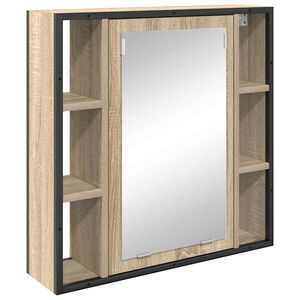 vidaXL T&uuml;k&ouml;rszekr&eacute;ny Sonoma t&ouml;lgy 60 x 16 x 60 cm Szerelt Fa